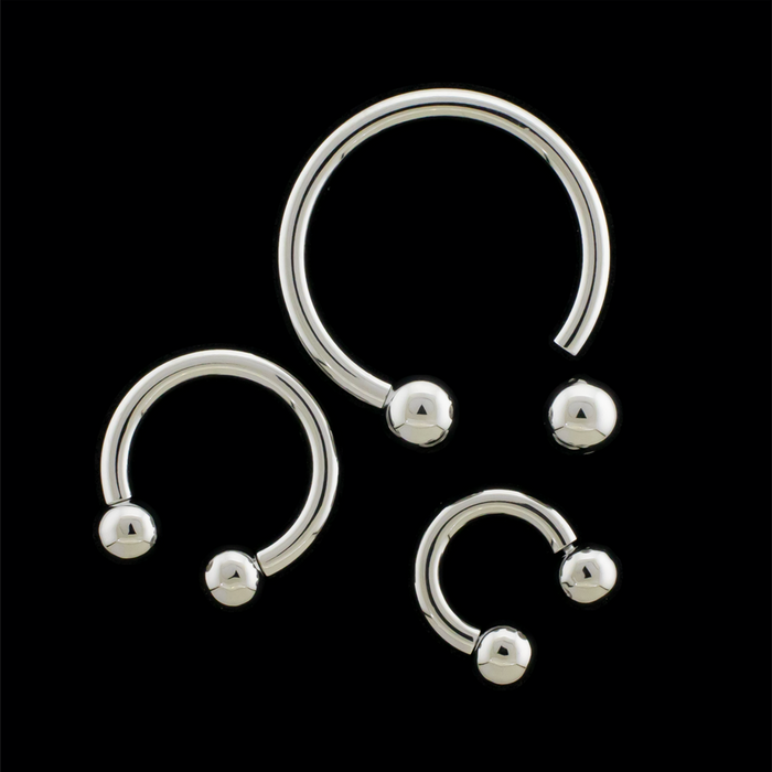Coil Produced 10G Internally Threaded Circular Barbell - Khrysos Jewelry