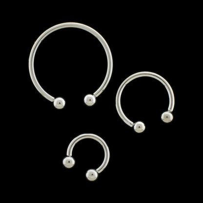 Coil Produced 14G Internally Threaded Circular Barbell - Khrysos Jewelry