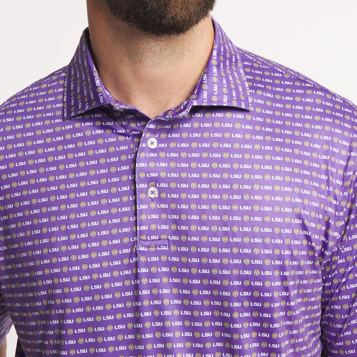Purple Lsu Pattern | ON MODEL | DETAIL