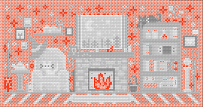 Cozy Spell Library | Pixel Charted