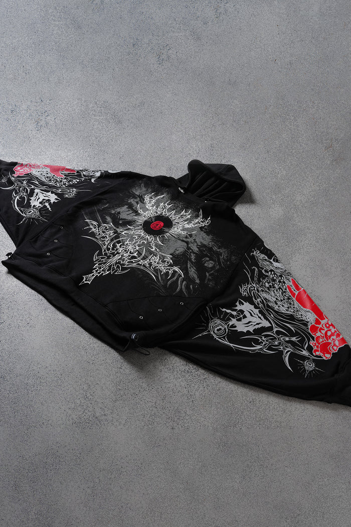 Crimson Ritual - Supersized Convertible Sweatshirt