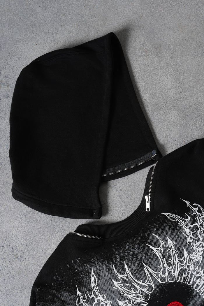 Crimson Ritual - Supersized Convertible Sweatshirt