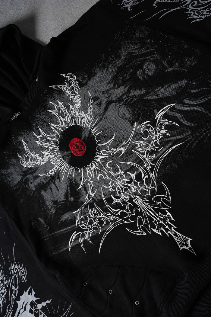 Crimson Ritual - Supersized Convertible Sweatshirt