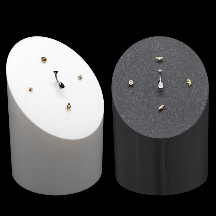 Cylinder Tower 14G Threaded Jewelry Display - 5 Piece - Khrysos Jewelry