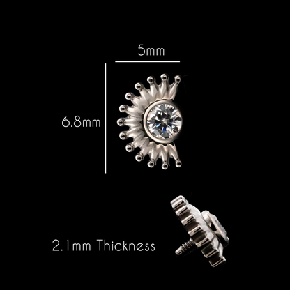 Cyrus - 16G Internally Threaded End - Khrysos Jewelry
