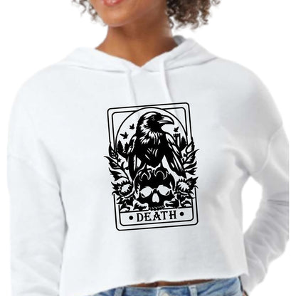 Death Tarot Crop Hoodie