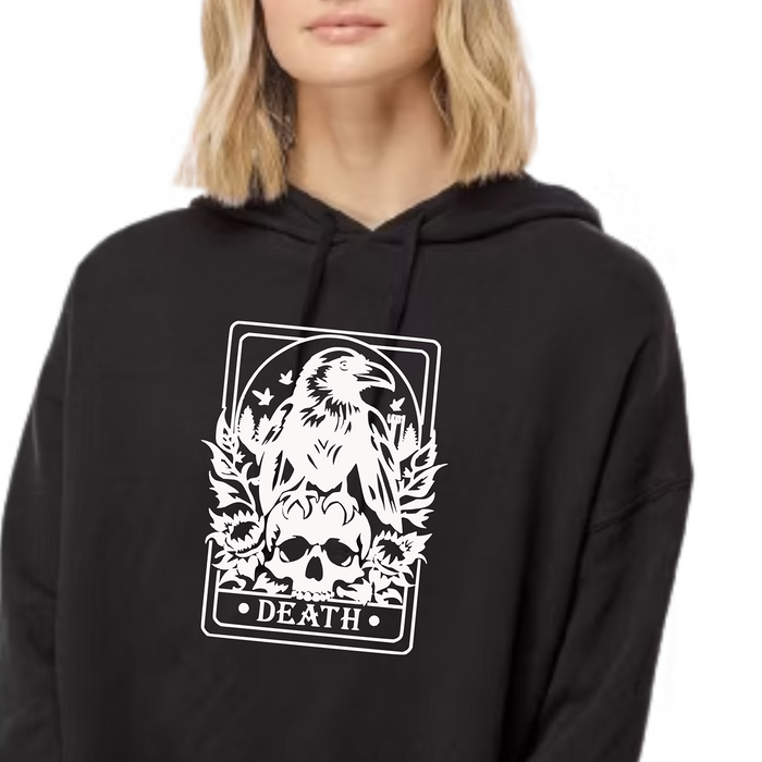 Death Tarot Crop Hoodie