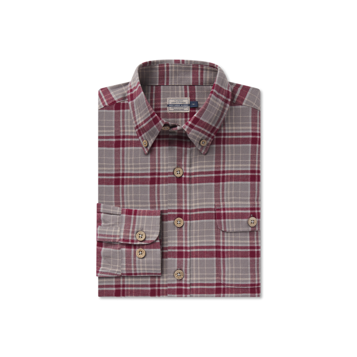 Maroon & Dark Gray Flannel