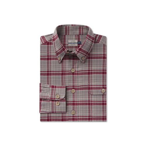 Maroon & Dark Gray Flannel