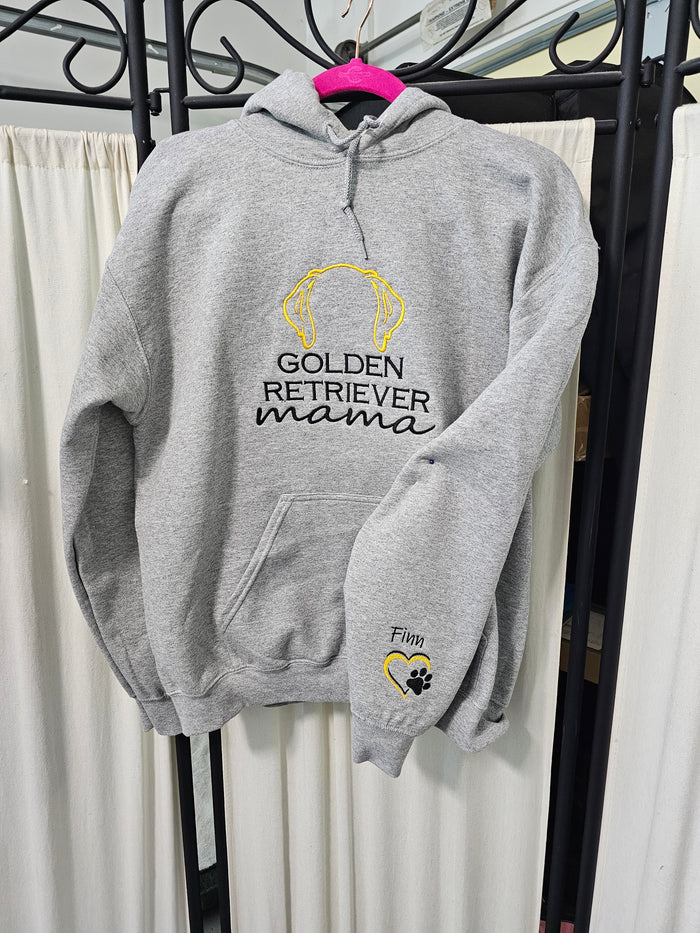 Dog Lover Embroidered Hoodie