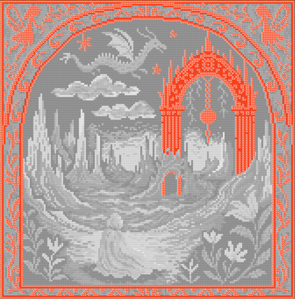 Dragon Mirt | Pixel Charted | Ready To Ship