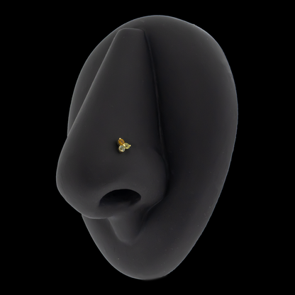 Eleanor - 18kt Gold Threadless End - Khrysos Jewelry