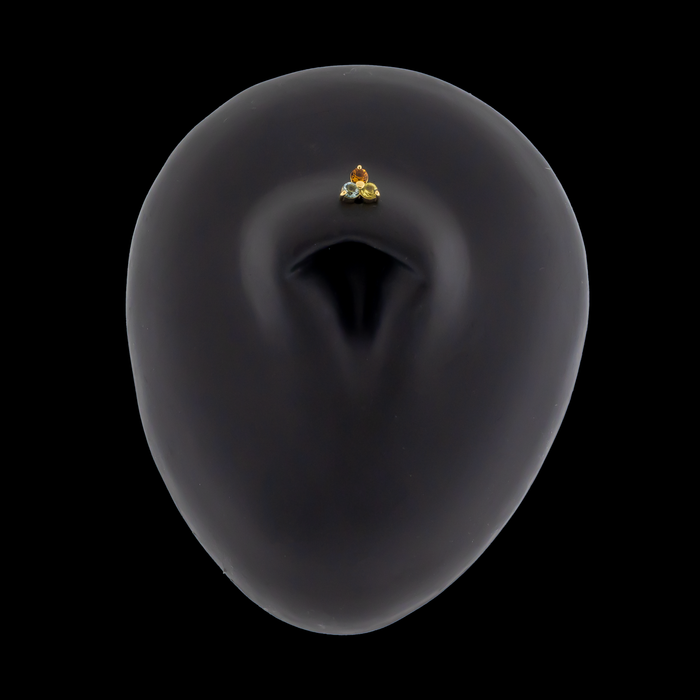 Eleanor - 18kt Gold Threadless End - Khrysos Jewelry