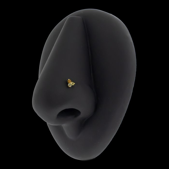 Eleanor - 18kt Gold Threadless End - Khrysos Jewelry