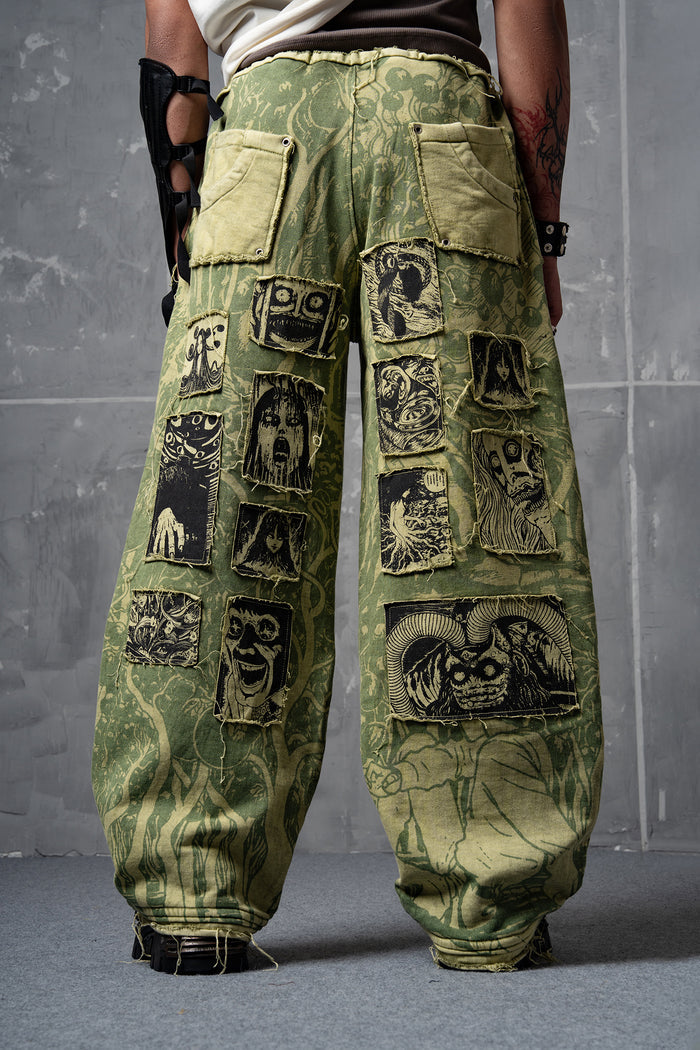 Elements of Horror - Fully Patchworked Pants