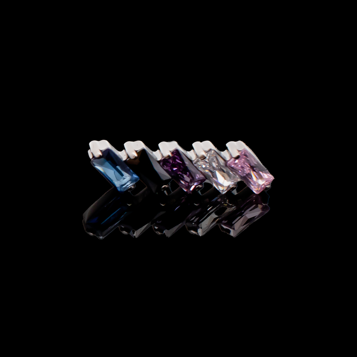 16G (1.2mm) / Pink/Clear/Tanzanite/Black/Sapphire- Gender Fluid