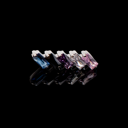 16G (1.2mm) / Pink/Clear/Tanzanite/Black/Sapphire- Gender Fluid