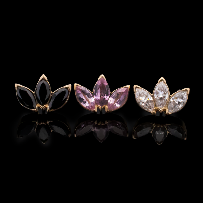 Eloria - 18kt Gold Threadless End - Khrysos Jewelry