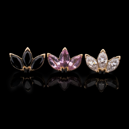 Eloria - 18kt Gold Threadless End - Khrysos Jewelry