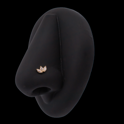 Eloria - 18kt Gold Threadless End - Khrysos Jewelry