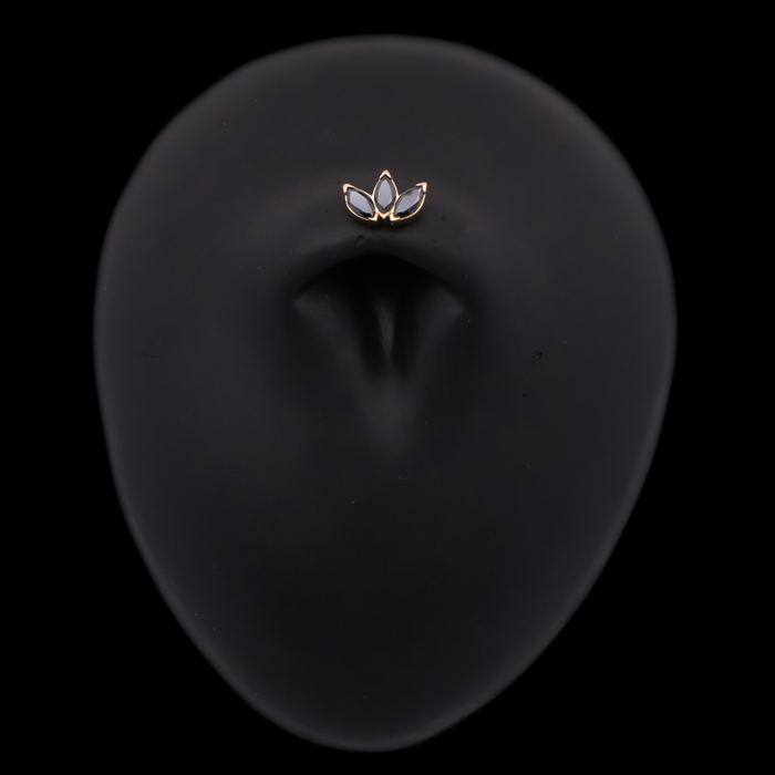Eloria - 18kt Gold Threadless End - Khrysos Jewelry