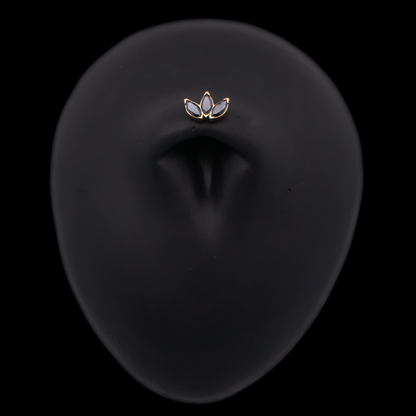 Eloria - 18kt Gold Threadless End - Khrysos Jewelry