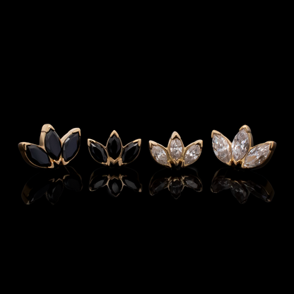 Eloria - 18kt Gold Threadless End - Khrysos Jewelry