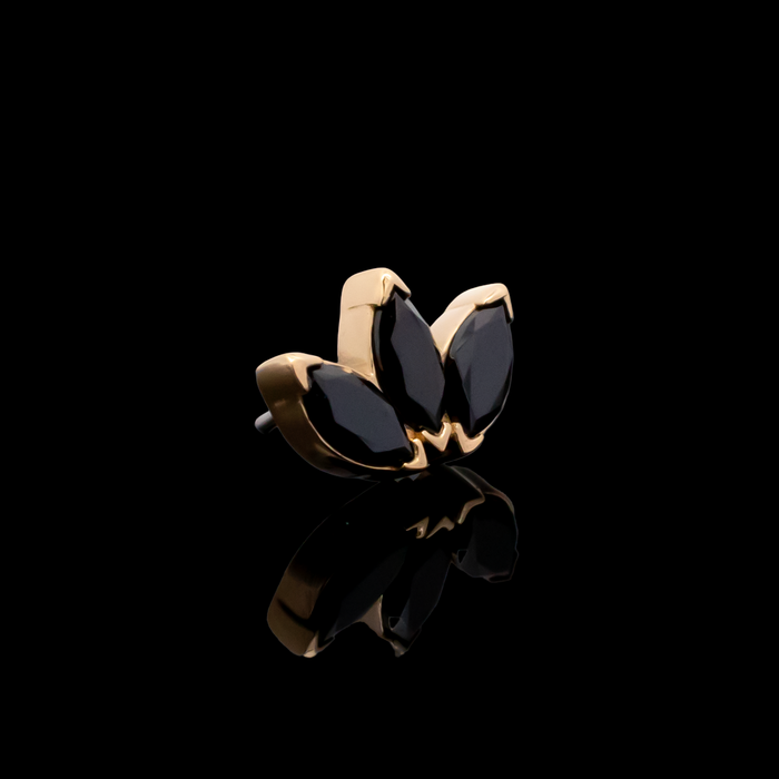 Eloria - 18kt Gold Threadless End - Khrysos Jewelry