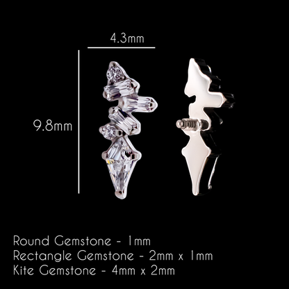 Emilia - 16G Internally Threaded End - Khrysos Jewelry