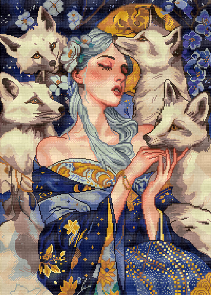 Enchanted Frost | Pixel Charted | Ready To Ship
