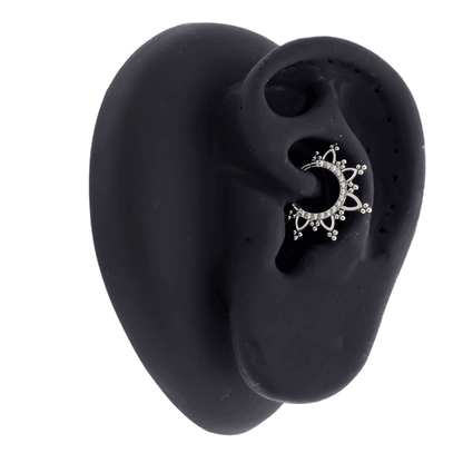 Evangeline - 16G Titanium Hinged Ring - Khrysos Jewelry