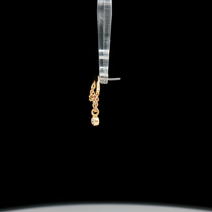 Ezra - 18kt Gold Threadless End - Khrysos Jewelry