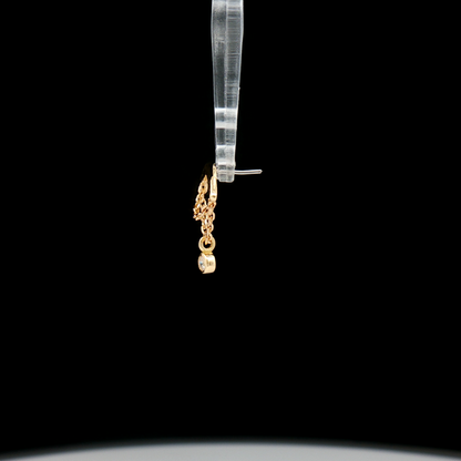 Ezra - 18kt Gold Threadless End - Khrysos Jewelry