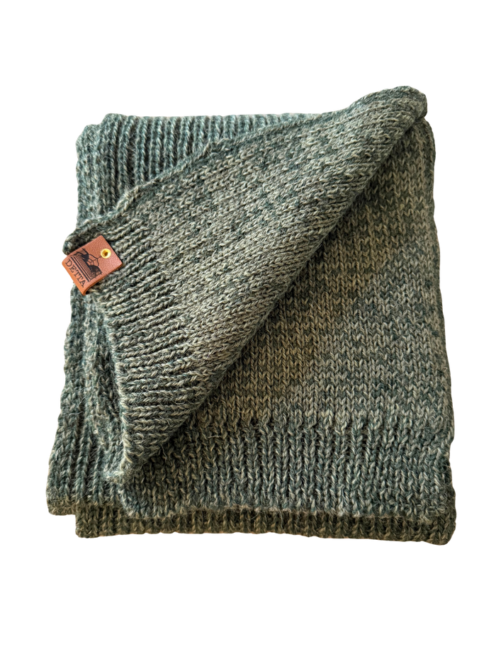 Fern Ribbed Bute Scarf