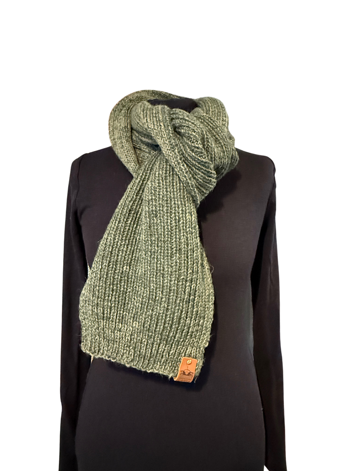 Fern Ribbed Bute Scarf