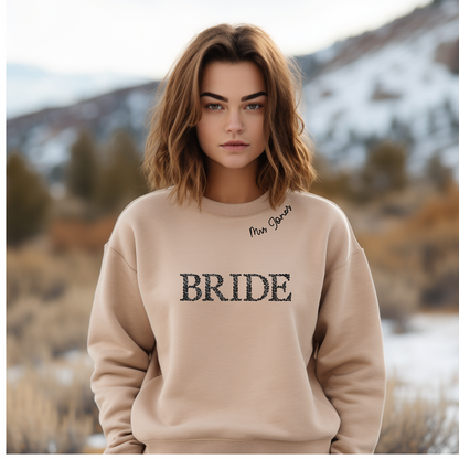 Floral Bride Custom Crewneck
