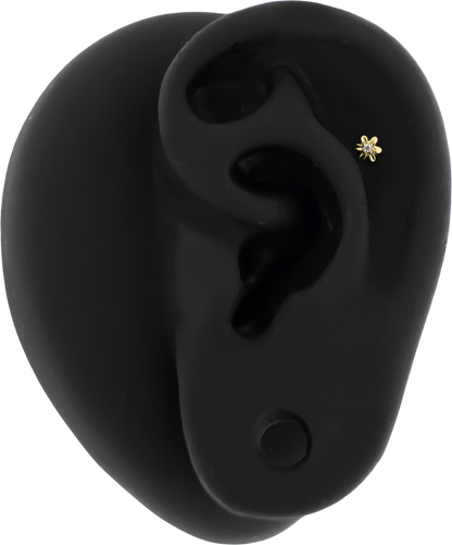 FloraLuxe - 14KT Gold Threadless End - Khrysos Jewelry