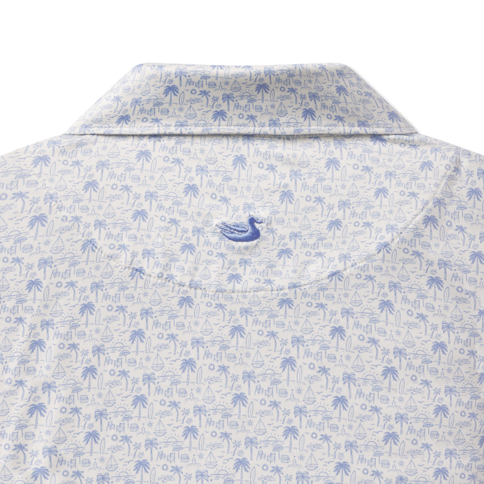 French Blue &          White | Back Detail