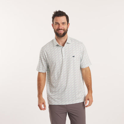 White Golf Print | On Model | Front