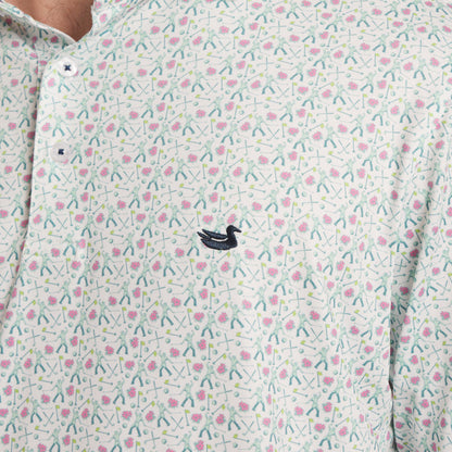 White Golf Print | Logo Detail