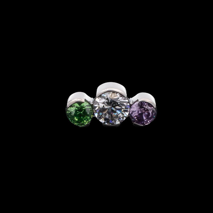 Gemma Pride - 16G Internally Threaded End - Khrysos Jewelry