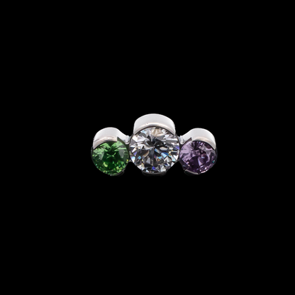 Gemma Pride - 16G Internally Threaded End - Khrysos Jewelry