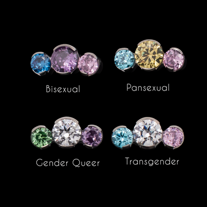 Gemma Pride- Threadless End - Khrysos Jewelry