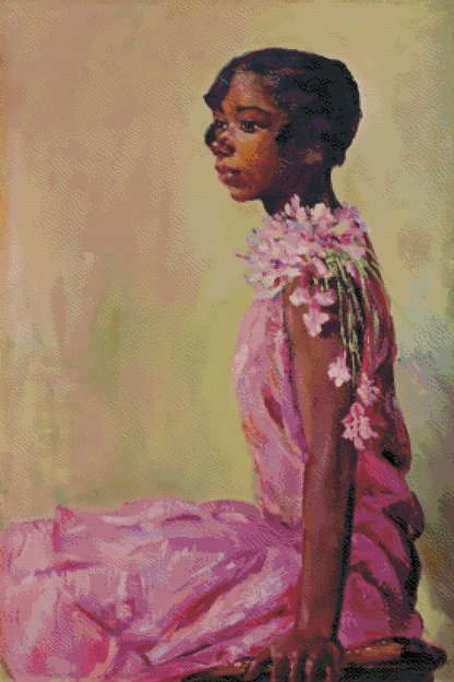 Girl in Pink Dress | Laura Wheeler Waring