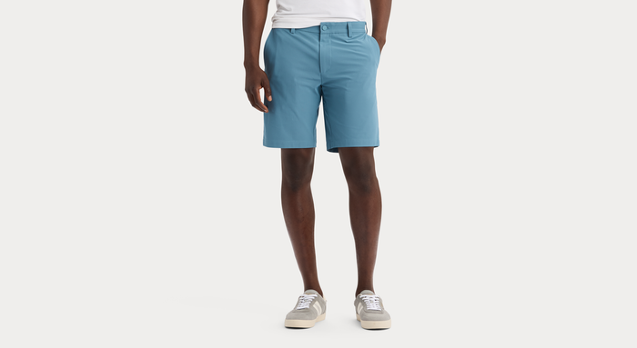 View of model wearing Bluestone Go Airweave 9.5" Short, Straight Fit.