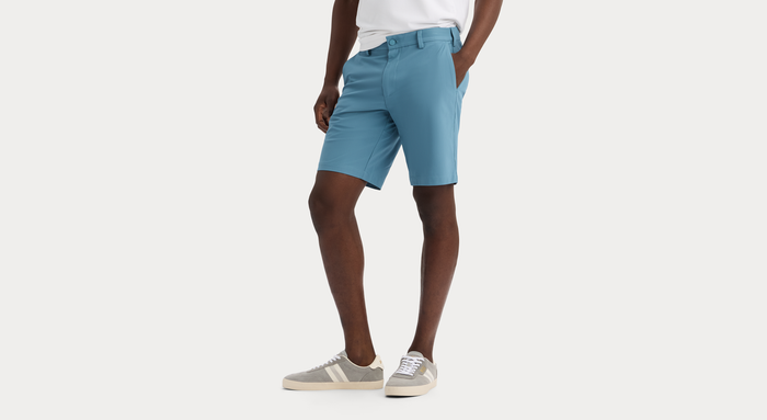 View of model wearing Bluestone Go Airweave 9.5" Short, Straight Fit.