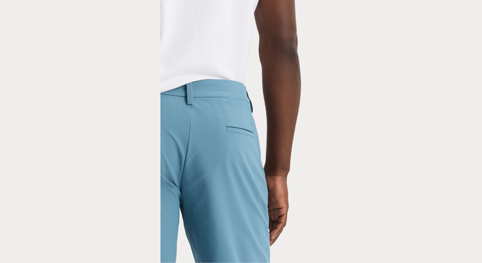 View of model wearing Bluestone Go Airweave 9.5" Short, Straight Fit.