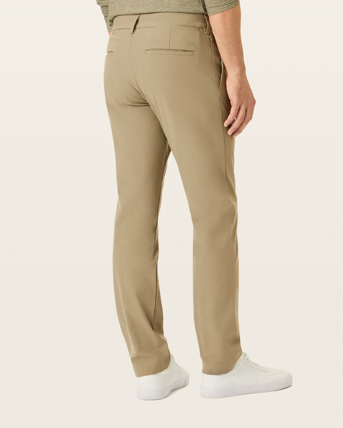 Back view of model wearing Timber Wolf Go Chino, Slim Fit with Airweave.