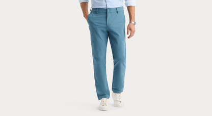View of model wearing Bluestone Go Chino, Slim Fit with Airweave.