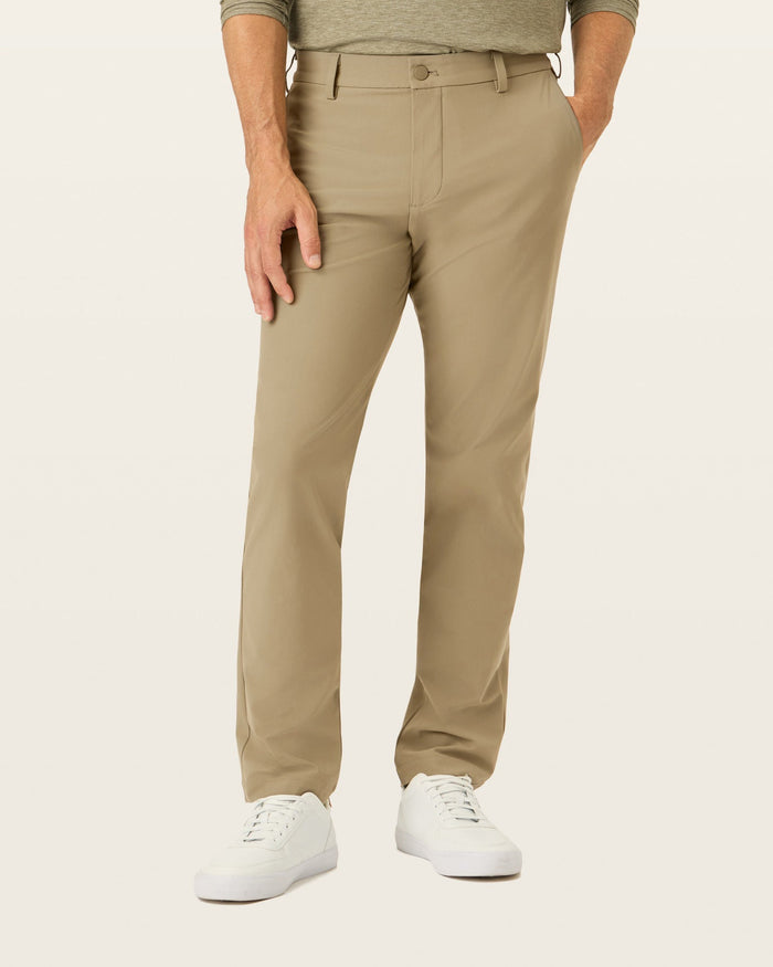 Front view of model wearing Timber Wolf Go Chino, Slim Fit with Airweave.